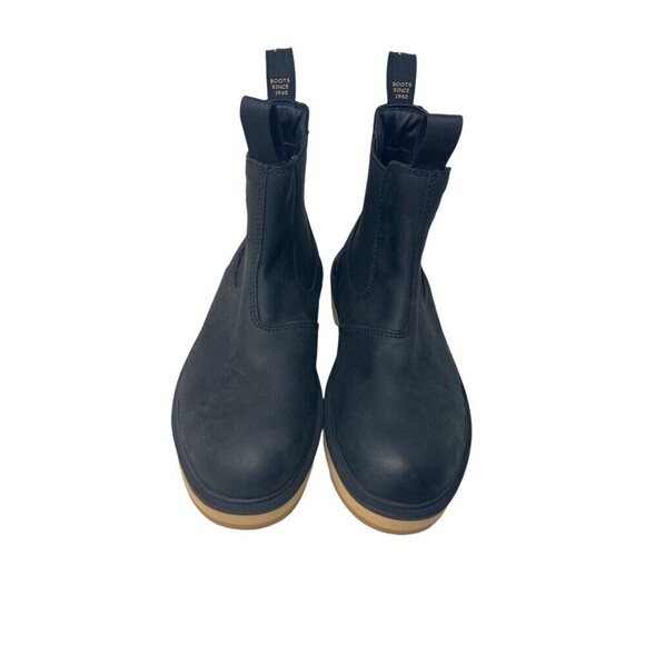 Sorel Chelsea Boots Women's Size 7 Black Leather Pull Tab - Picture 6 of 10